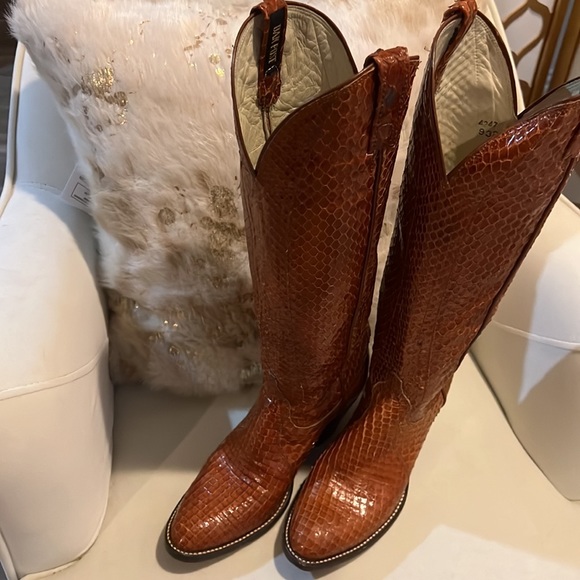 Tony Lama Exotic Dan post western boots - Picture 10 of 13